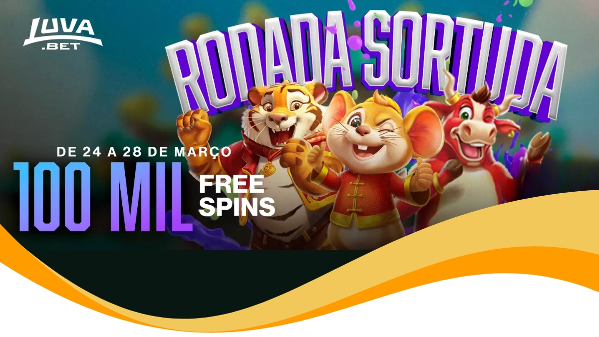 Rodada Sortuda – 100 mil Free Spins Na Luva.Bet
