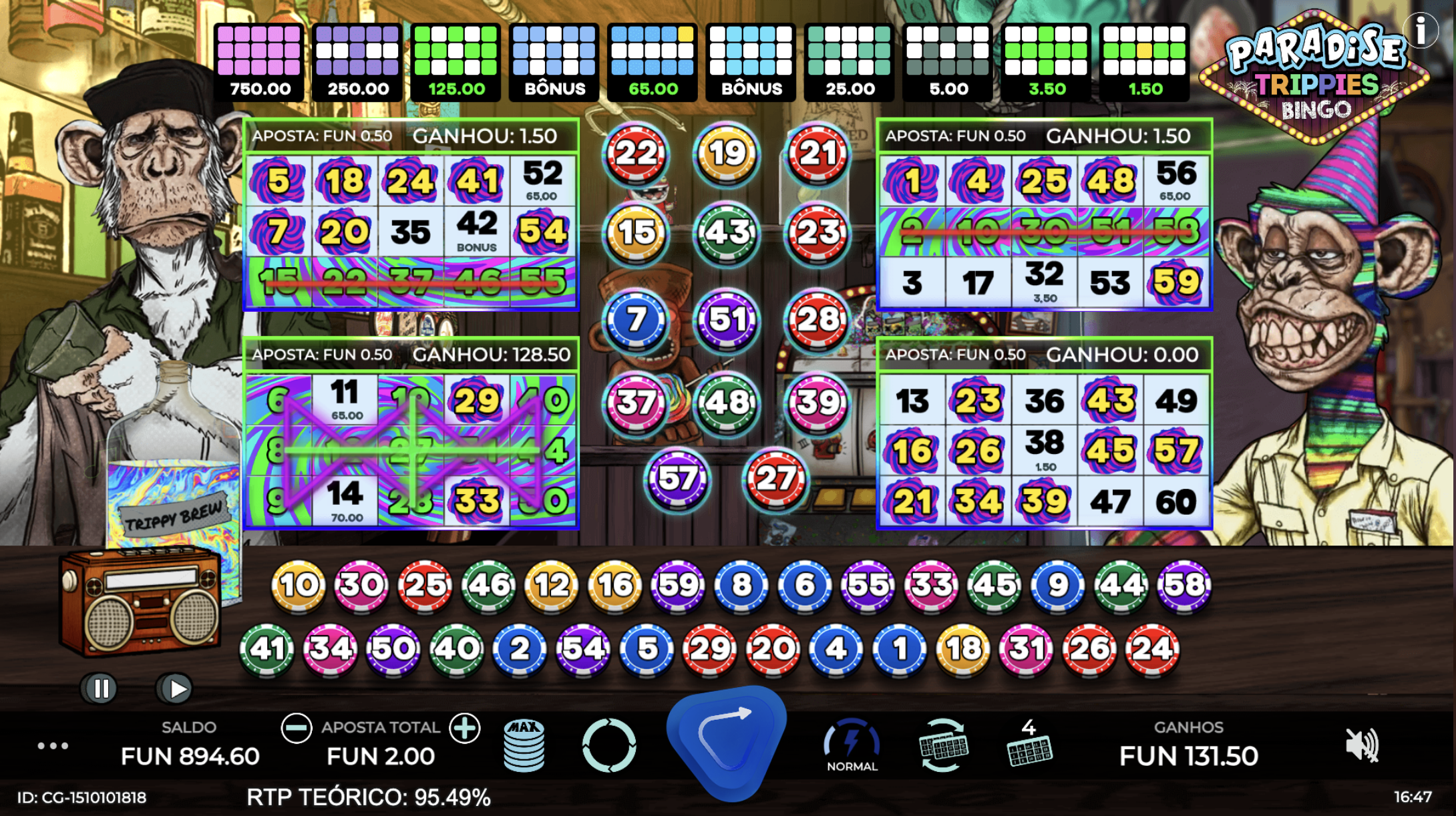 Screenshot Paradise Trippies Bingo 2