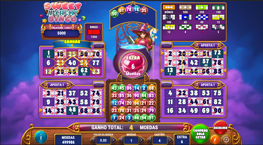 Sweet Alchemy Bingo 1