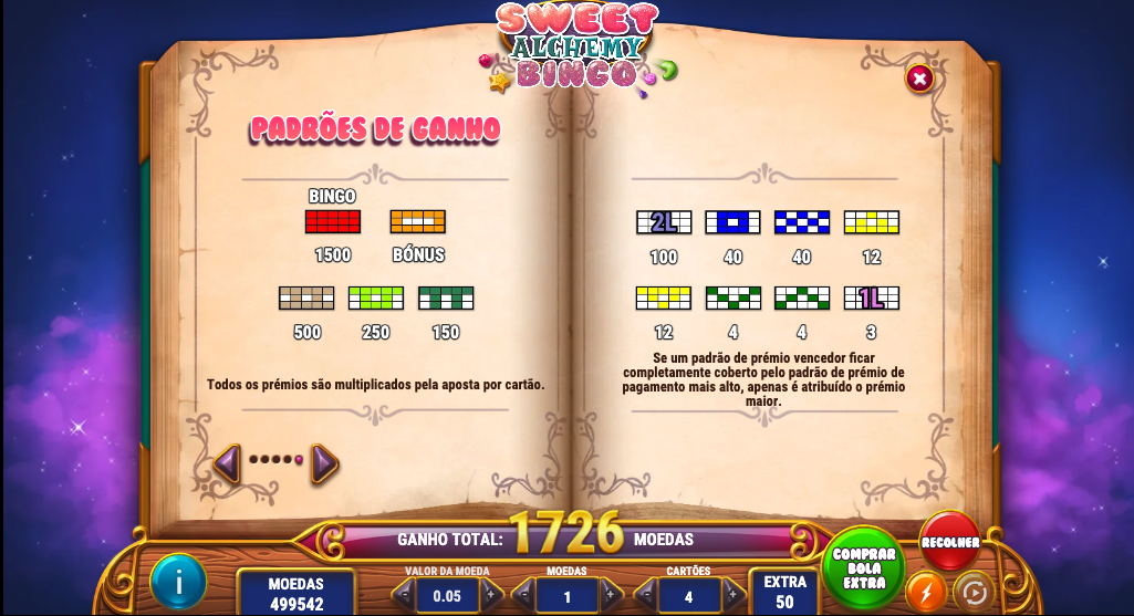 Sweet Alchemy Bingo 3